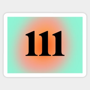 111 Angel Numbers Sticker